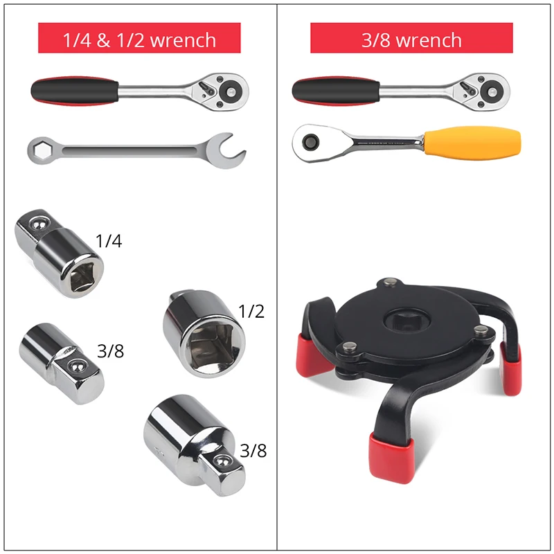 Изысканный комплект нескользящий регулируемый гаечный ключ для масляного
