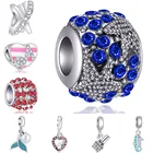 Лидер продаж, маленькие звезды, шар, улитка, дерево, дельфин, морская лошадь, Сова, шармы, бусины, подходят для браслетов и браслетов Pandora для женщин, любимых, сделай сам