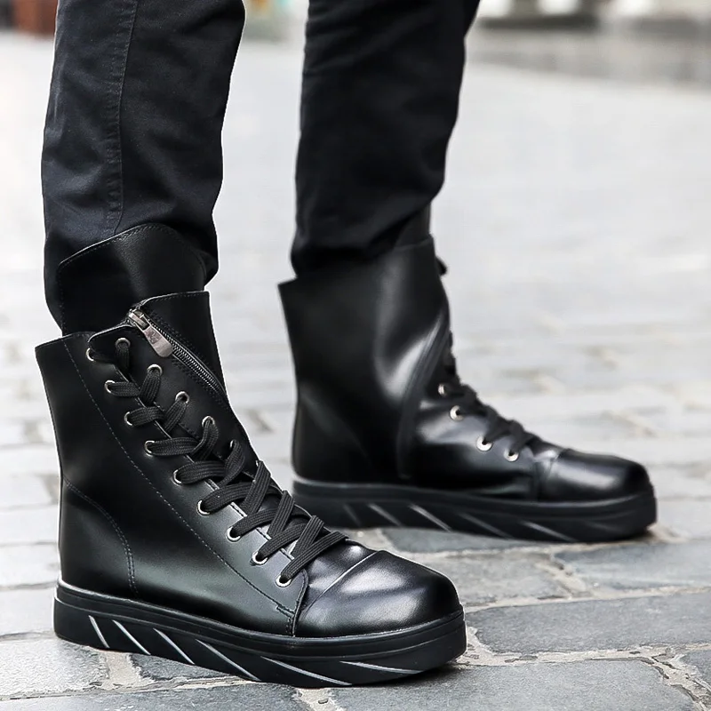 Ботинки на толстой платформе в стиле ретро панк уличный стиль новые ботинки