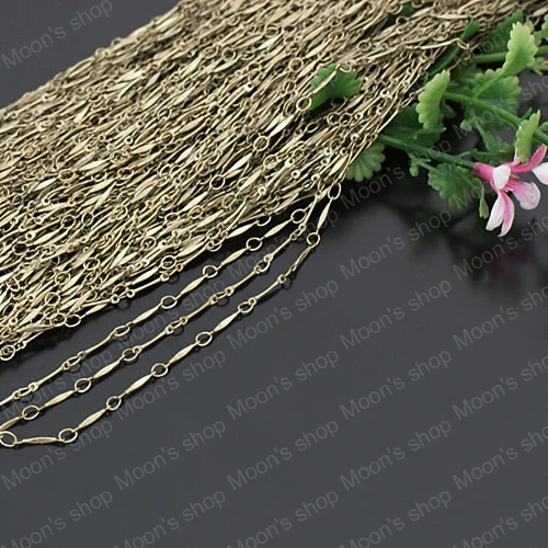 Wholesale Width 2.5mm Antique Bronze Copper 1:1 Chains Accessories 2 Meter (JM2630)