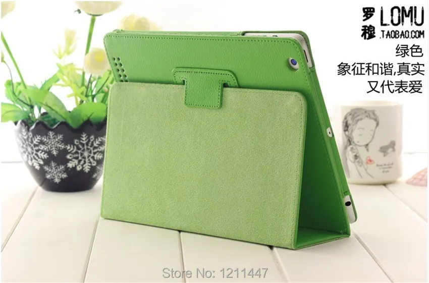 Для Apple ipad 2 3 4 чехол Авто спящий/Пробуждение Флип личи PU кожаный для нового смарт