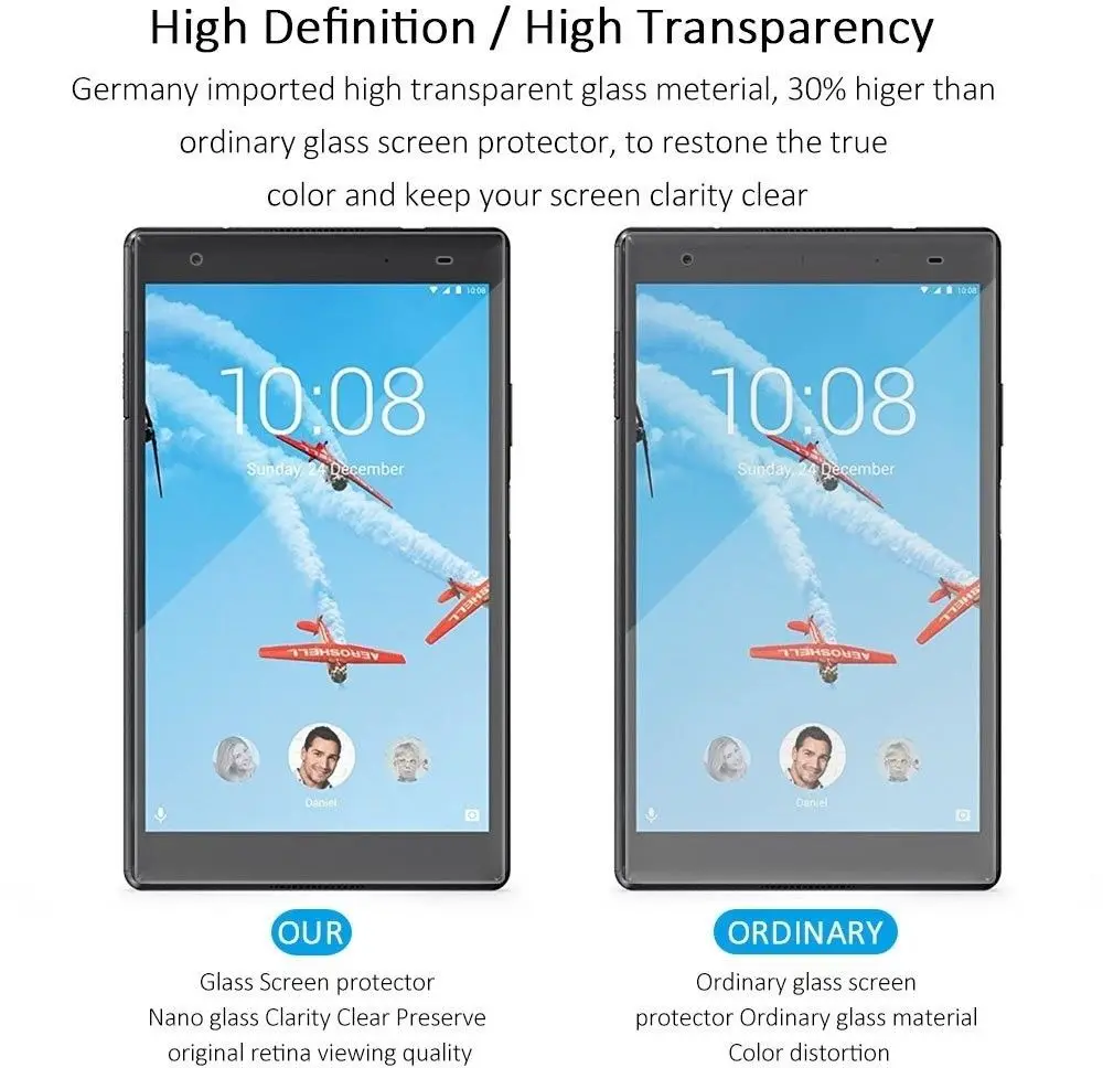 Закаленное стекло 9H для Lenovo TAB 4 10 Plus закаленное 8 TB 8704 8504 защитная пленка