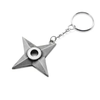 novel darts keychain six pointed star gadgets for men japanese style individuality anime key chain on bag car trinket party gift
