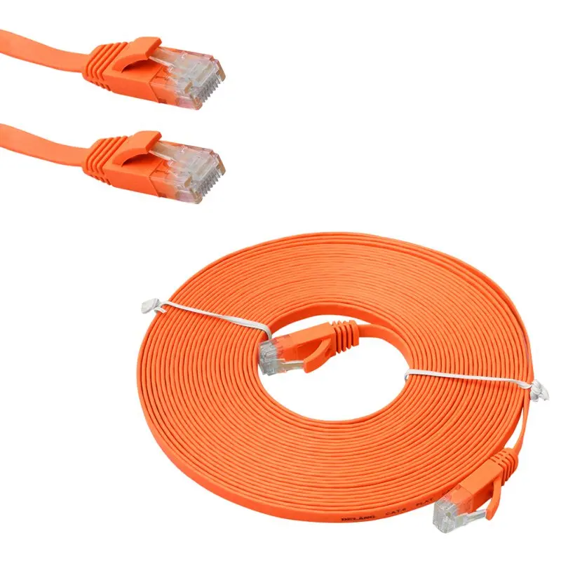 EDAL 5 м/16 футов плоский Ethernet CAT6 сетевой кабель Патч провод RJ45 для Smart TV/Xbox|Кабели| |