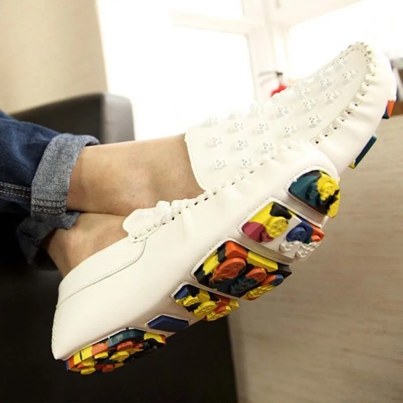 Из искусственной кожи мужская кожаная обувь летние дышащие мужские лоферы