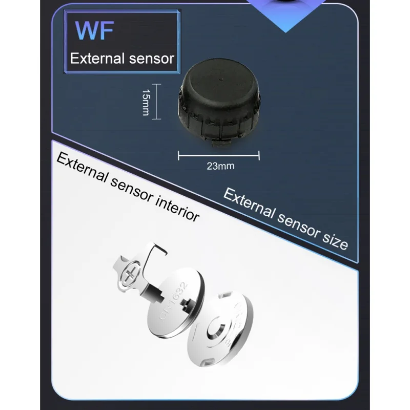 Система контроля давления в шинах с ЖК-дисплеем датчик TPMS для 6 колес автобусов