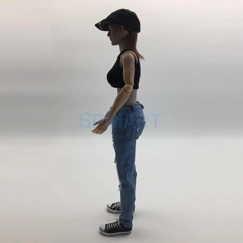 1/6 весы женские рваные джинсы штаны комплект одежды для 12 '' Phicen Kumik Soldier