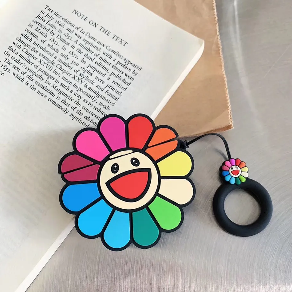 A1 Чехол для AirPods милый мультяшный слон кожухи головных телефонов для Apple Airpods 2 забавные аксессуары защитный чехол с кольцом на палец - Цвет: A1