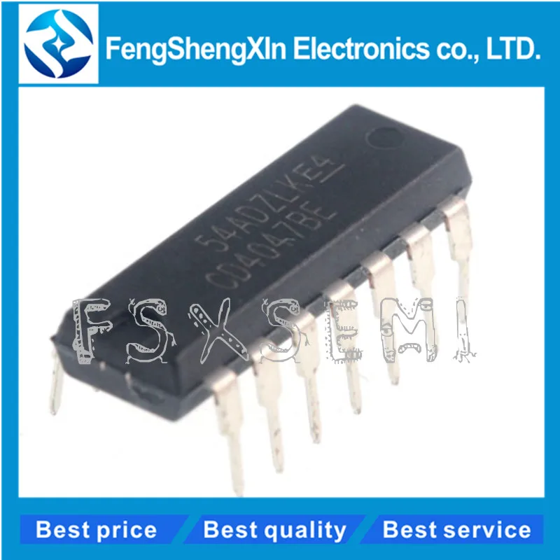 10 шт./лот Новый CD4047BE CD4047 DIP 14 CMOS моностабильный маломощный многовибратор|monostable