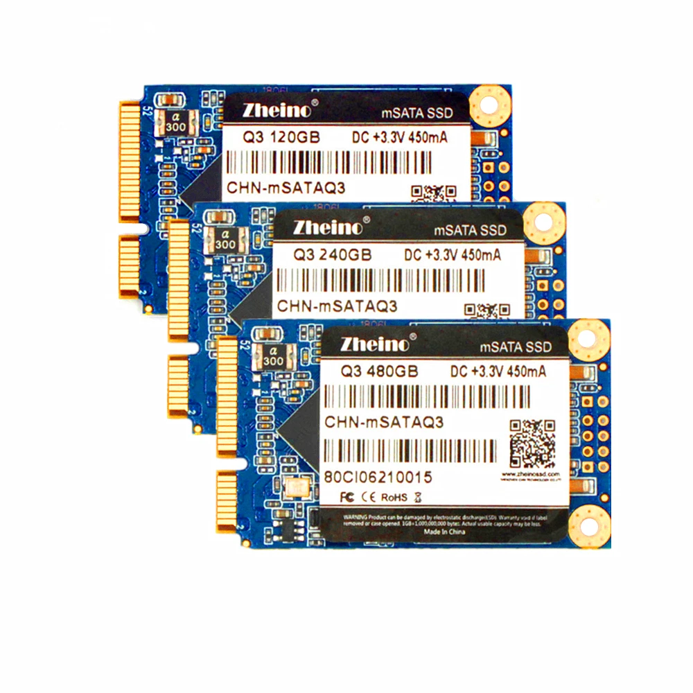 Zheino 3D mSATA 120 ГБ 240 ГБ 480 ГБ 128 ГБ 256 512 1 ТБ SSD TLC NAND флэш-память Внутренний твердотельный накопитель для ПК, ноутбука, настольного компьютера, сервера