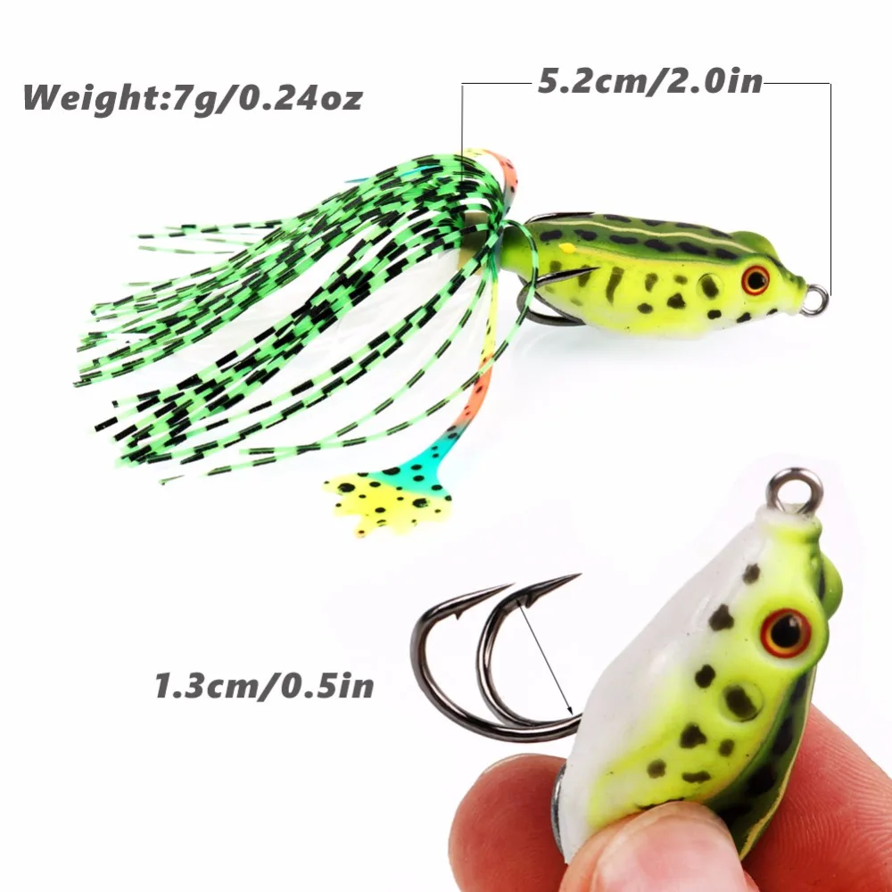 5 шт. рыболовная приманка лягушка 2 см 7 г|bass bait|fishing baitfrog fishing lure |