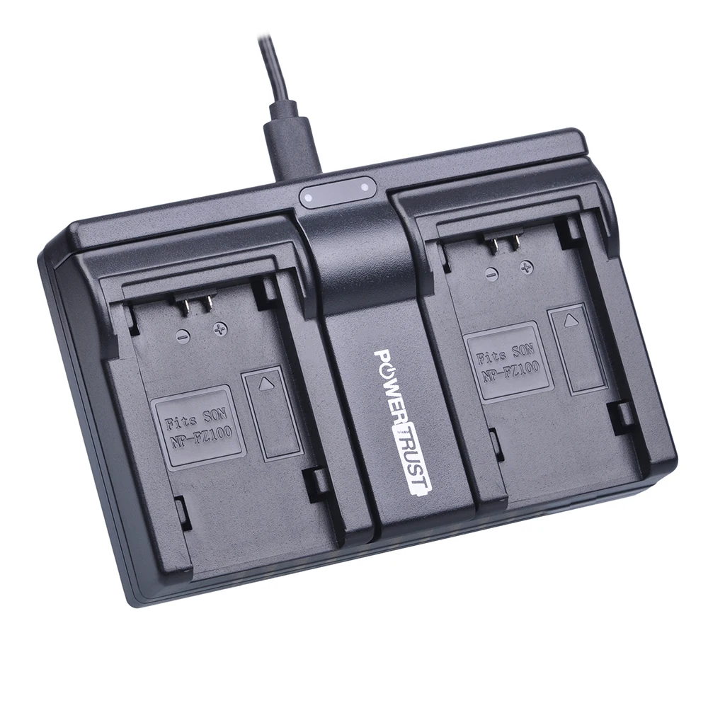 PowerTrust NPFZ100 NP FZ100 USB двойное зарядное устройство для Sony BC QZ1 Alpha 9 A9 9R A9R 9S|chargers for