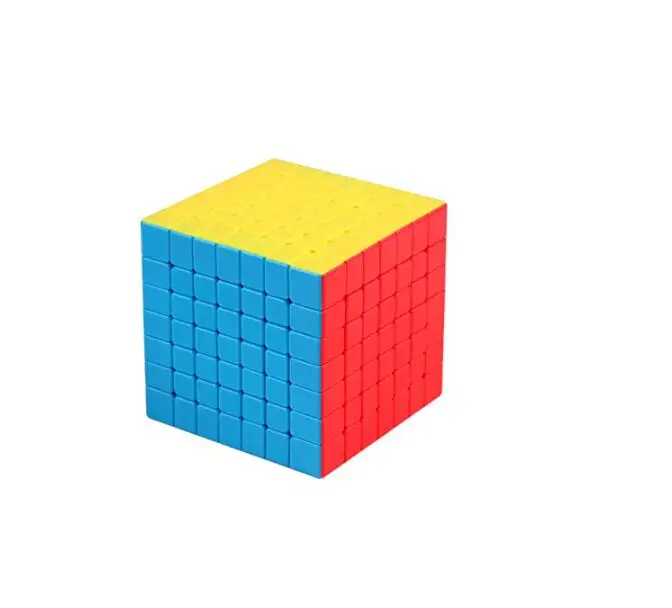 Многоцветный Cuber speed Moyu MoFang JiaoShi Meilong 7x7 магический куб без наклеек MFJS MEILONG 7x7x7 Cubing Class Meilong 7x7 скоростной куб - Цвет: Многоцветный