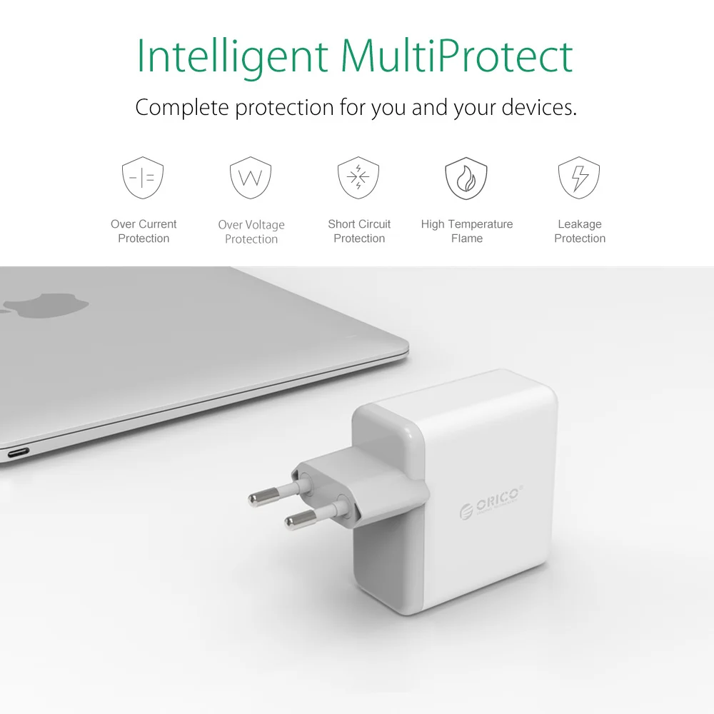 Зарядное устройство ORICO с 4 портами USB для мобильных телефонов быстрое настенное