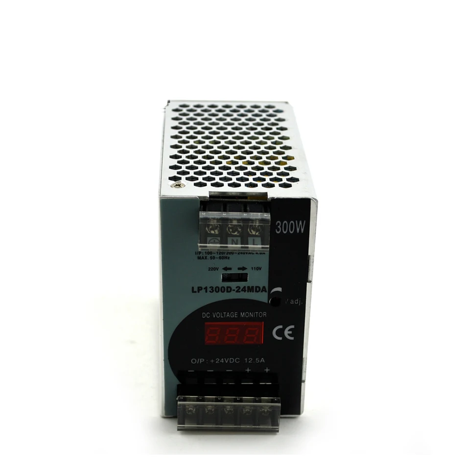 Ac к dc 300W 24v 12.5a LP 300 24 рельс din цифровой дисплей светодиодный источник питания для