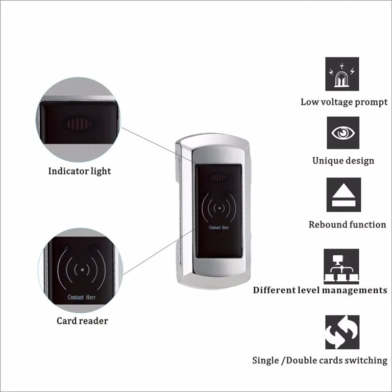 Ziyue RFID Электронный замок шкаф с браслет серебро и золото Цвет по выбору
