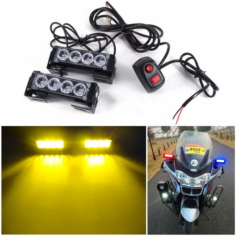 2x4 милиционеров привели мотоциклетная патрульная предупреждение вспышки