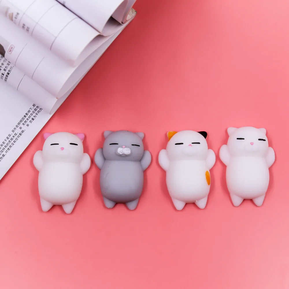 Симпатичный Мини Kawaii Squishy разворачивают ленивый кот замедлить рост мягкими умный софт мини руки щепотка телефон ремешок малыш подарки ремни