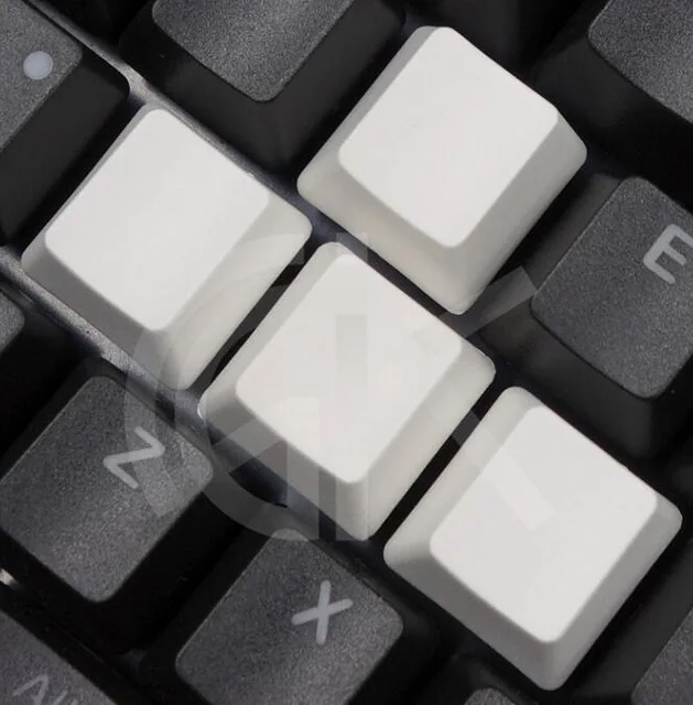 Серый PBT колпачки для ключей WASD/клавиши со стрелками колпачки для ключей Cherry MX без печати для MX переключатели Механическая игровая клавиатура - Цвет: Серый