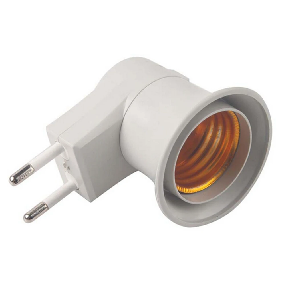 1pc Quality E27 EU plug adapter with power on-off Flexible control switch LED Light Bulb Lamp Base Holder Screw Socket Adapter | Лампы и