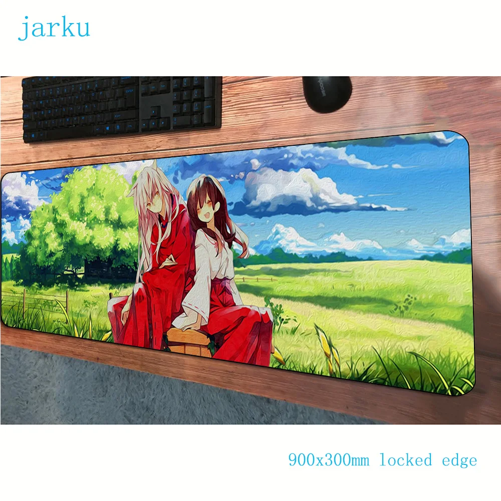 Коврик для мыши inuyasha 900x300 мм крутой новый компьютерный коврик игровые аксессуары