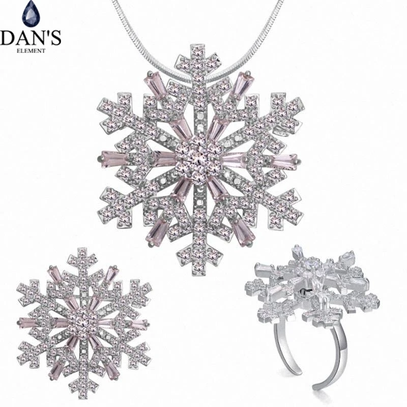 

DAN'S Element Brand 1 Colors Real AAA Zirconia Micro Inlays Crystal Jewelry sets for women Fashion New Sale Hot #131099