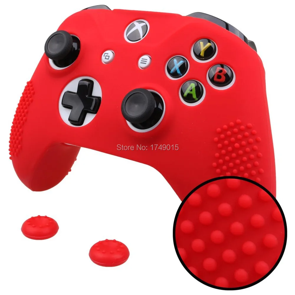 IVYUEEN Шипованный Противоскользящий силиконовый резиновый чехол для XBox One X S тонкий контроллер с 2 джойстиками