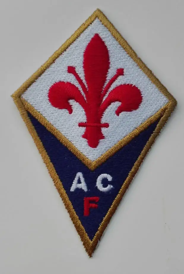 2 шт./лот футбол fussball Клуб Команда Florentia логотип термоклейкая заплата Aufnaeher аппликация Buegelbild вышитый значок