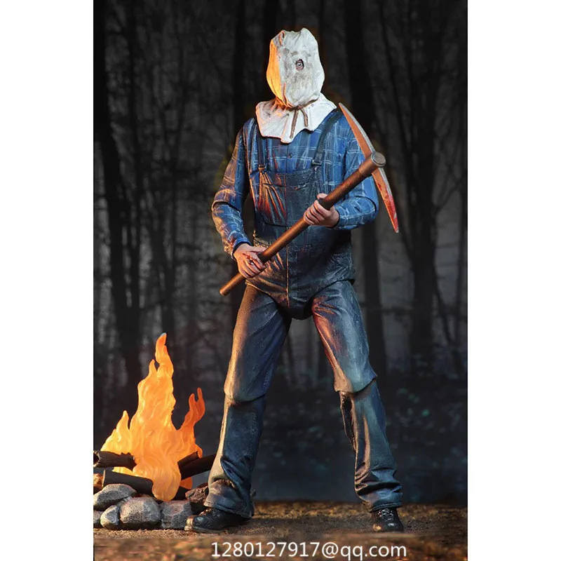 NECA Friday the 13Th Part II Jason Voorhees разоблаченная сцена Делюкс издание ПВХ фигурка