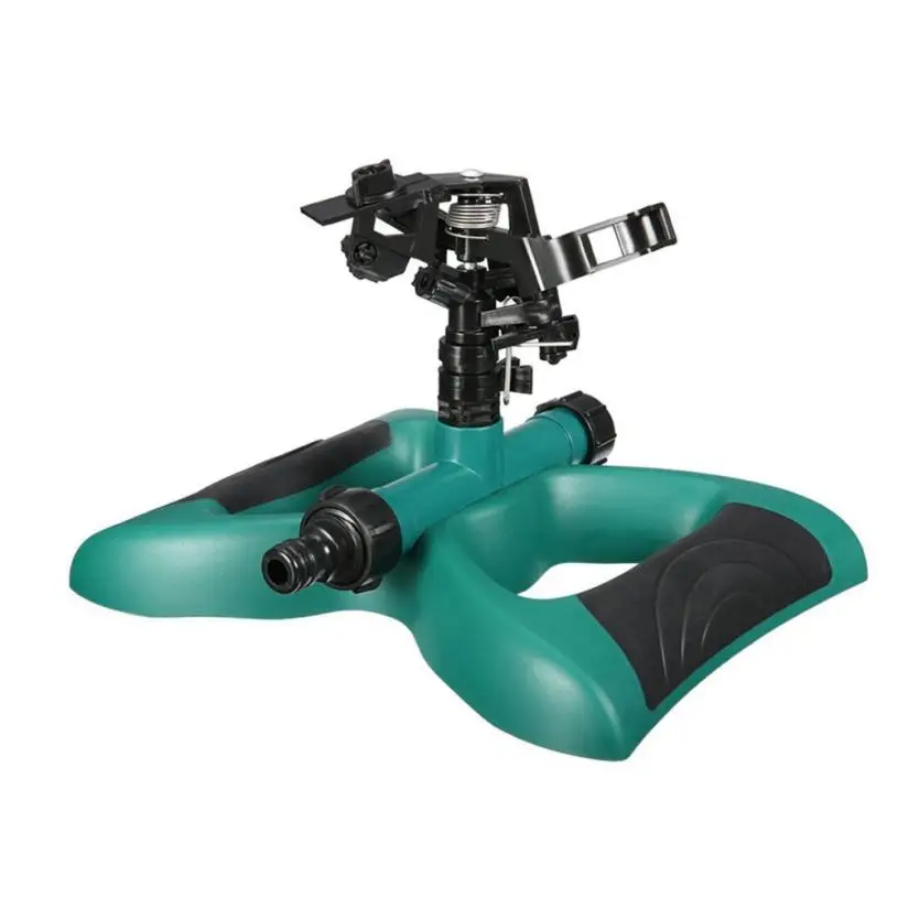 Поливка газона круг вращающийся спринклер воды 3 сопла садовое орошение шлангом