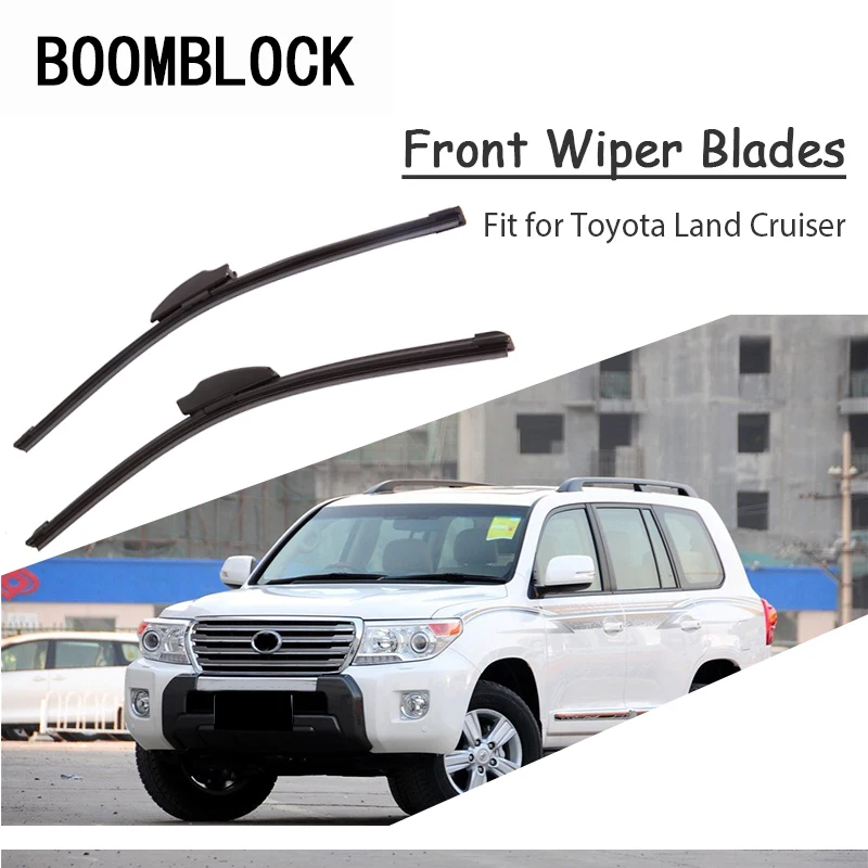 

Резиновые передние щетки стеклоочистителя для Toyota Land Cruiser 2015, 2014, 2013-2002, оригинальные аксессуары