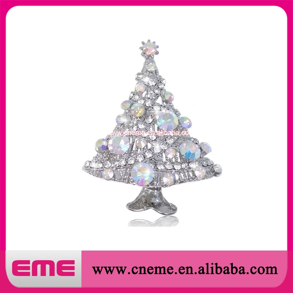 Мода 100 шт./лот 52 мм Streamer Звезда Дерево Брошь Pin Радужный Ясно AB Кристалл |