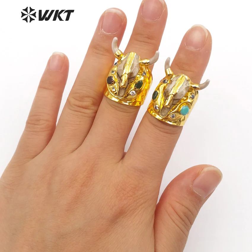 WT R323 WKT Классическая Этническая форма головы коровы инкрустированная