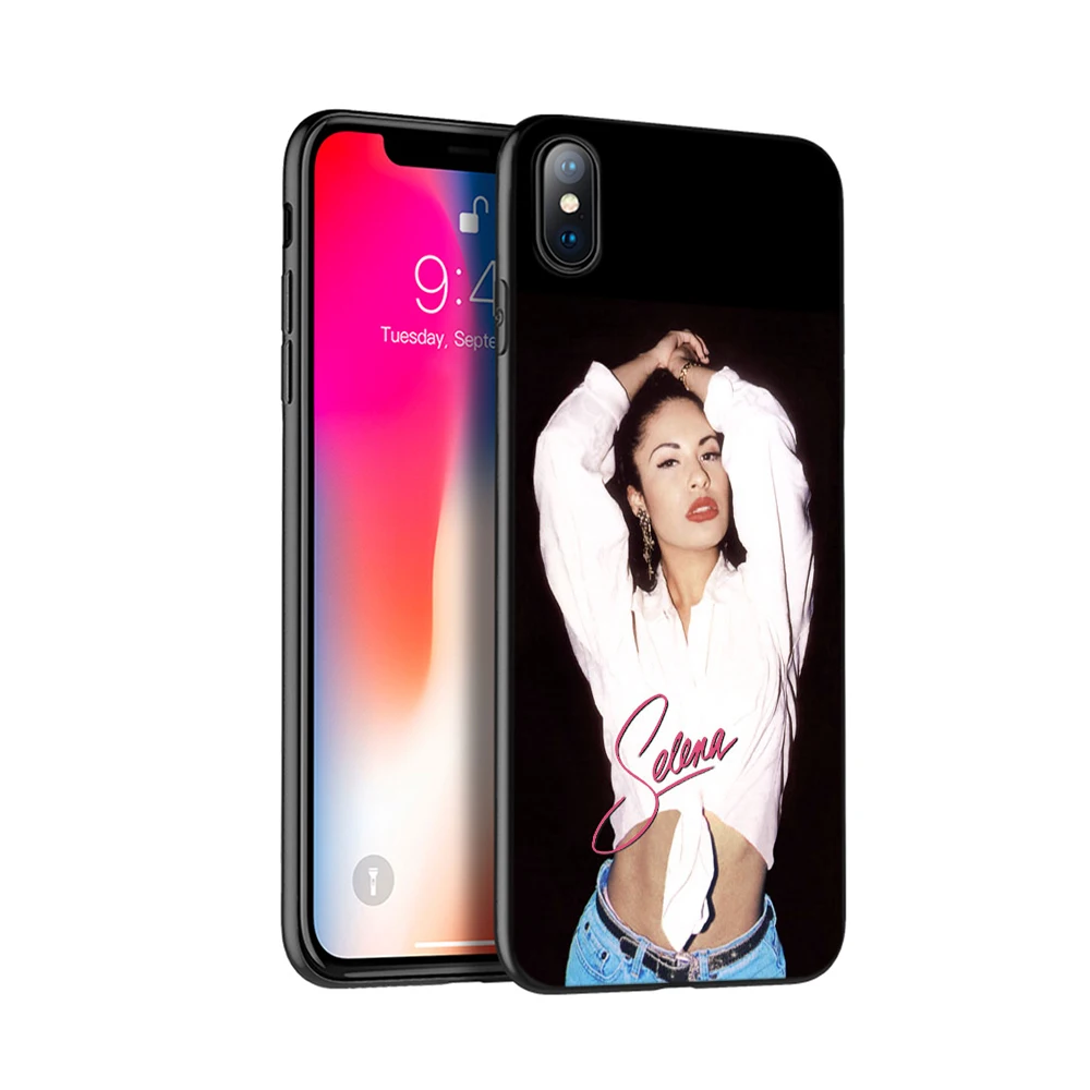 Черный чехол из ТПУ для iphone 5 5s SE 2020 6 6s 7 8 plus X 10 XR XS 11 pro MAX силиконовый Селена