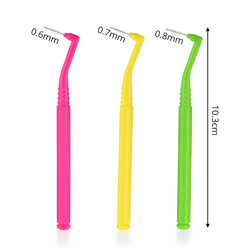 

5Pcs L-Shaped Orthodontics Interdental Brush Oral Care Cleaning Teeth Tooth Brush Dental Cleaning Tools Floss Toothpick