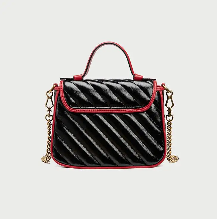 4 colors New Fashion Beauty inclined Striped quilting bags for women Handbags&ampCrossbody free shopping | Багаж и сумки