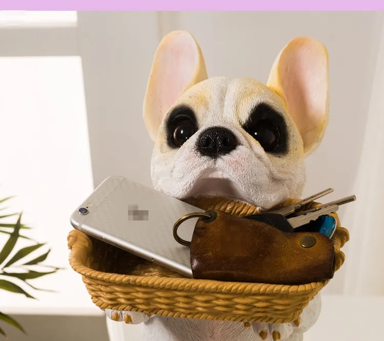Креативная гостиная вход крыльцо Lucky dog ключ карты поднос с животными дом украшения ремесла мебель