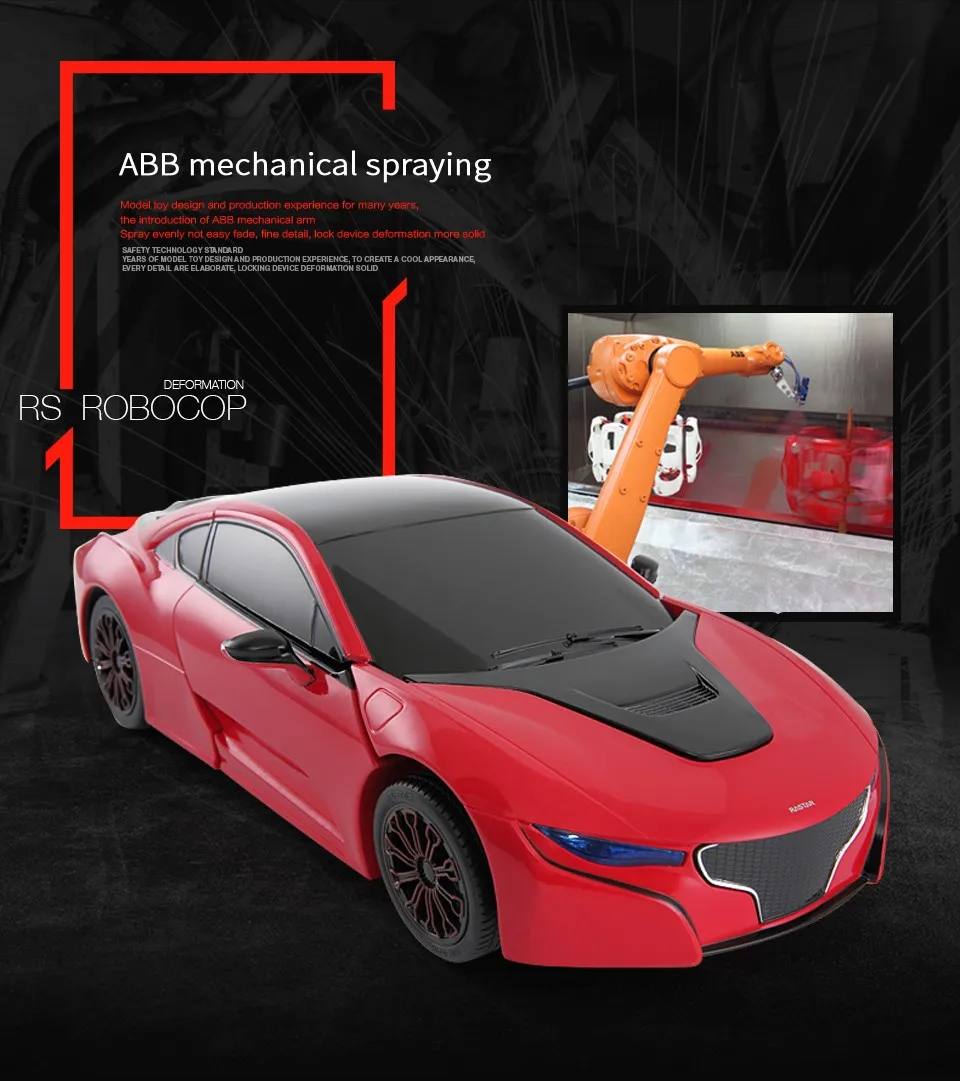 Rastar RS 1:14 2,4G автомобиль с дистанционным управлением Roadster робот автомобиль электрический игрушечный автомобиль для детей 74700
