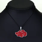 Японский аниме косплей акатсуки знак организации красное облако металлическая подвеска унисекс модные ювелирные изделия ожерелье для женщин и мужчин