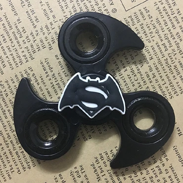 Black Batman Спиннеры палец ABS EDC руки Spinner Для детей аутизм СДВГ виды стилей беспокойство стресса фокусировки вручную spinner - Цвет: Black Batman
