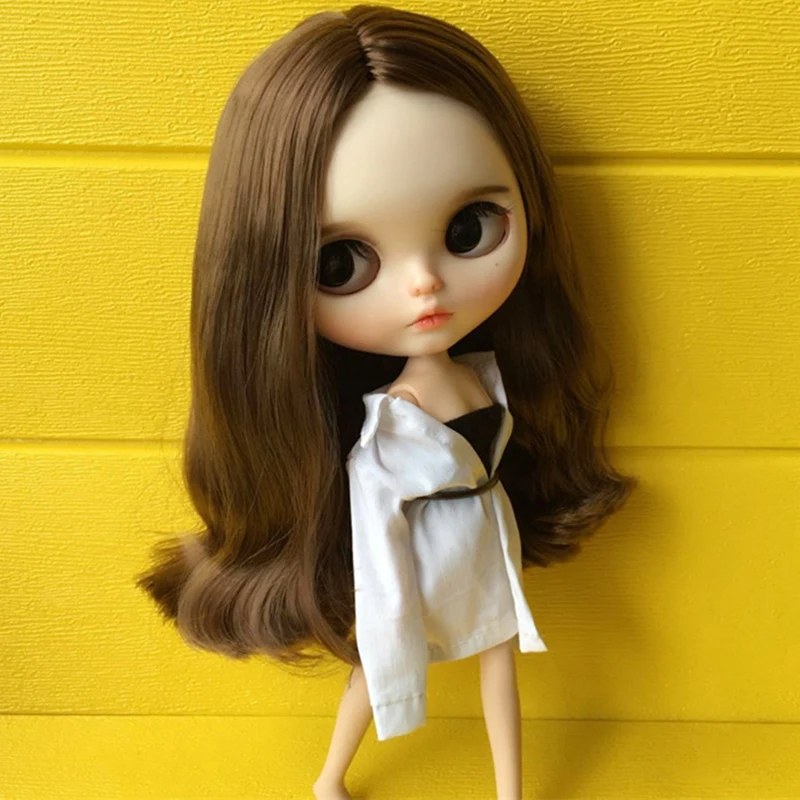 1 шт. Повседневная Длинная белая рубашка в стиле бойфренда для кукол Blyth Azone Licca Ob24