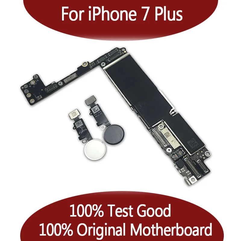 100% оригинальная разблокированная материнская плата для iPhone 7 plus без Touch ID P с