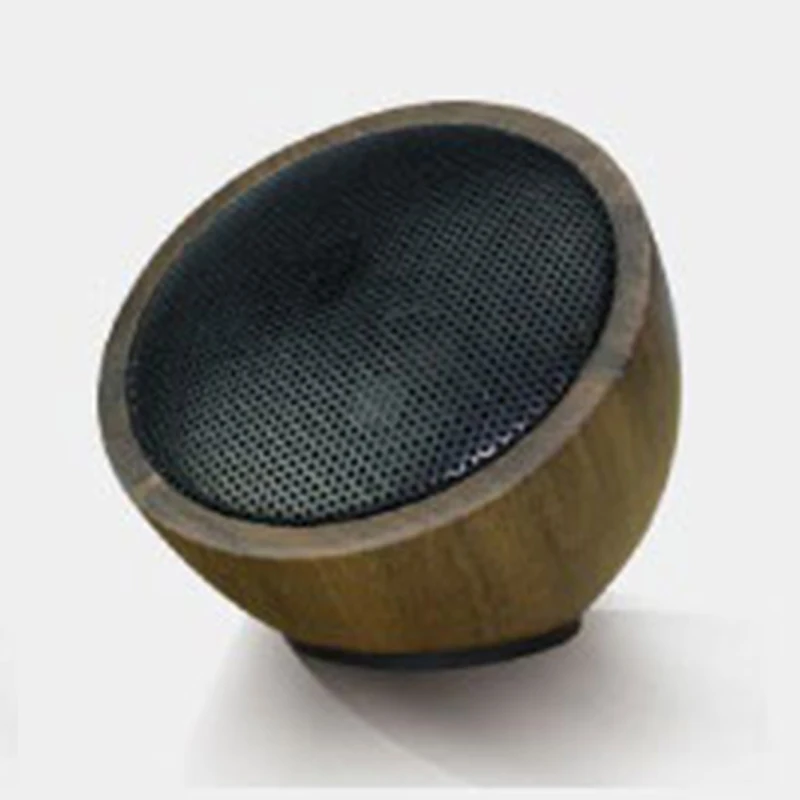 Walnut Твердый деревянный полушарие Bluetooth динамик индивидуальный подарок аудио мини Bluetooth беспроводной динамик для музыкального купола - Цвет: Walnut