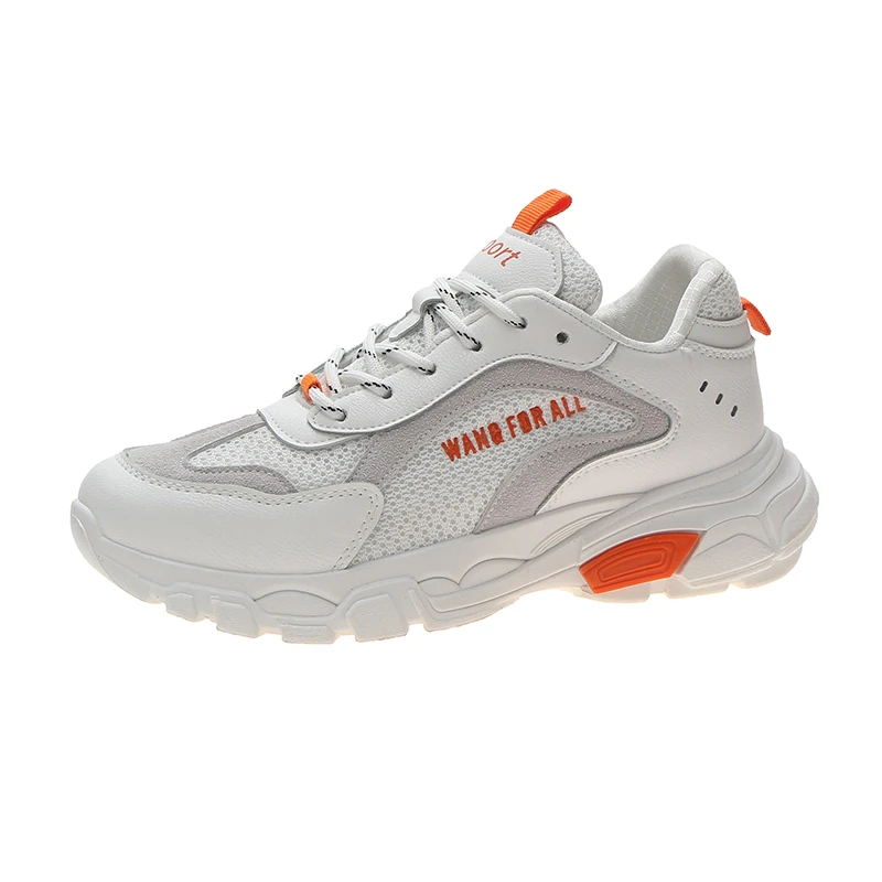 Женская Повседневная обувь 2019 модные сетчатые и кожаные женские кроссовки на