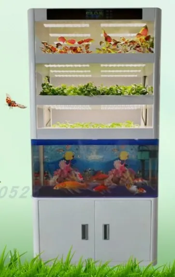 

Smarter planter indoor hydroponics & Aquaponics with fish tank