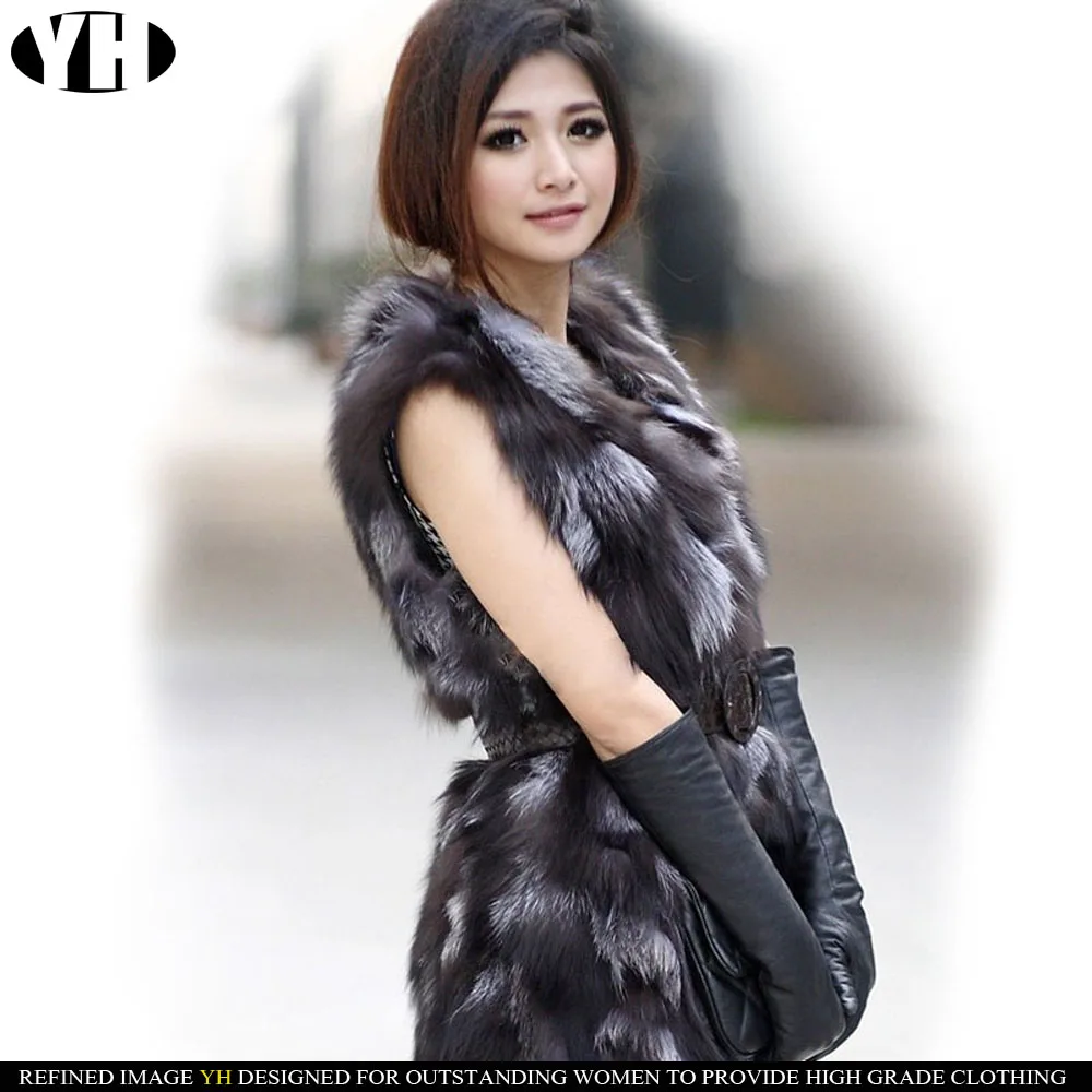 2019 Новое поступление женское меховое пальто Зимний натуральный Меховой жилет с