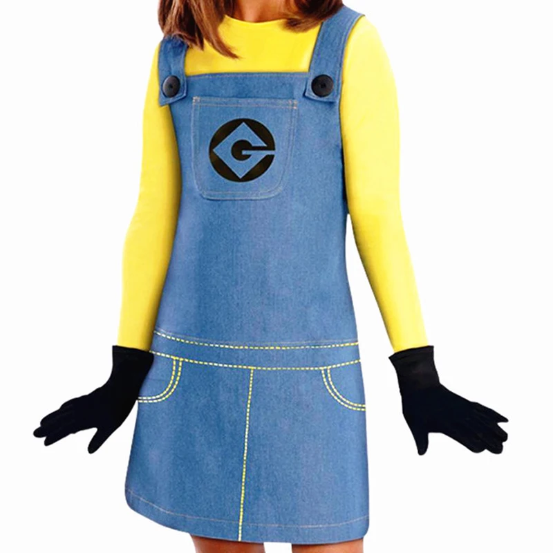 Новое поступление маскарадный костюм с миньонами для девочек милые детские