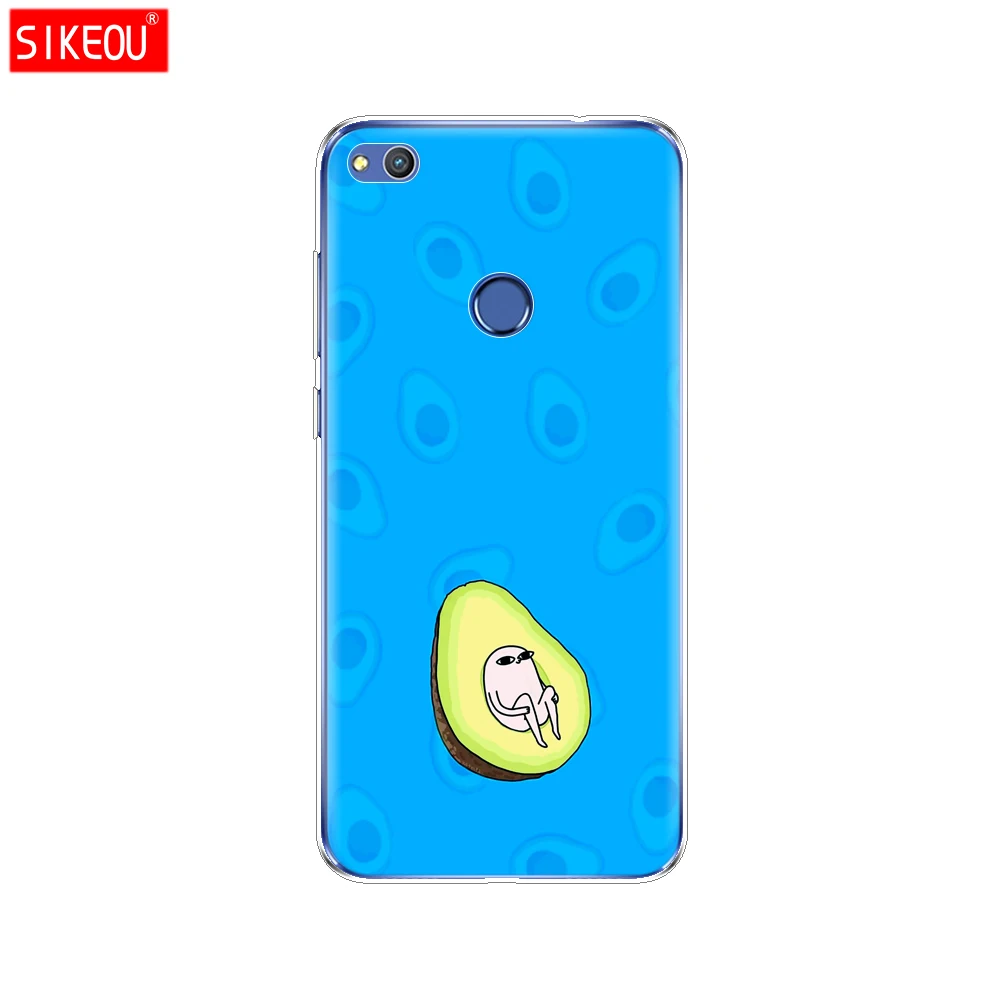 Силиконовый чехол для телефона Huawei P20 P7 P8 P9 P10 Lite Plus Pro 2017 P Smart 2018 Милая еда авокадо |