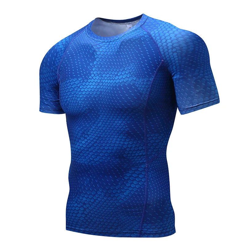 YD новая компрессионная спортивная рубашка для мужчин быстросохнущие облегающие