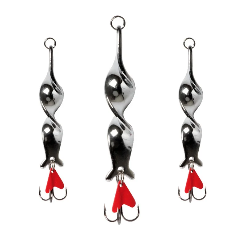 Новинка 10 шт. рыболовная приманка крючок поворотная ложка рукоятка аксессуар для